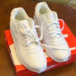 Nike All-White Athletic Shoes